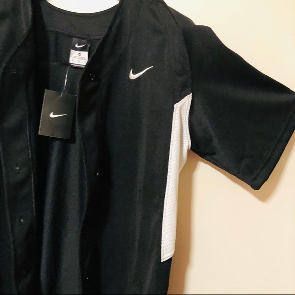 🗣 3/$30 Nike Black Baseball Jersey NWT - Picture 2 of 6